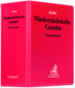 rotes Buch über die Textsammlung zu den Niedersachsischen Gesetze