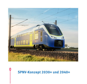 Titelbild zum gedruckten Auszug des SPNV-Konzeptes 2030+ und 2040+ 
